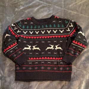 Andy & Evan Black and Red Reindeer Sweater
